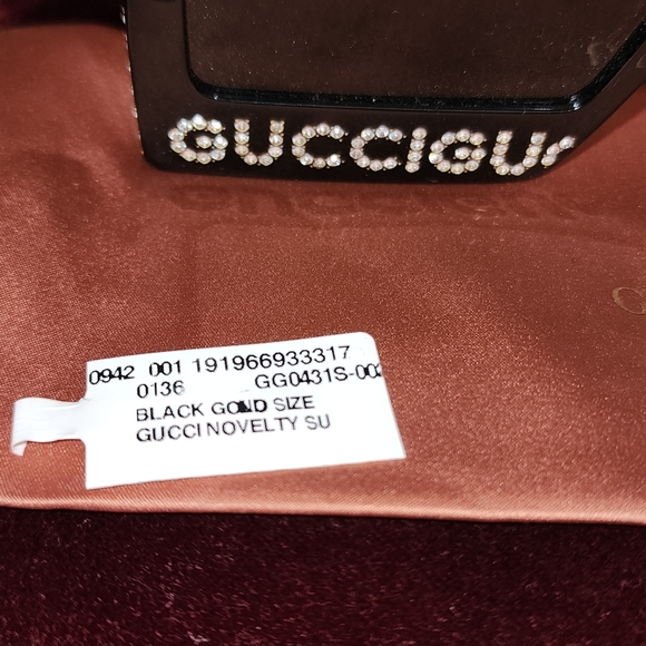 GucciWomen's Swarovski Crystal-Embellished Oversized Rectangular Sunglasses,58mm - Picture 8 of 8